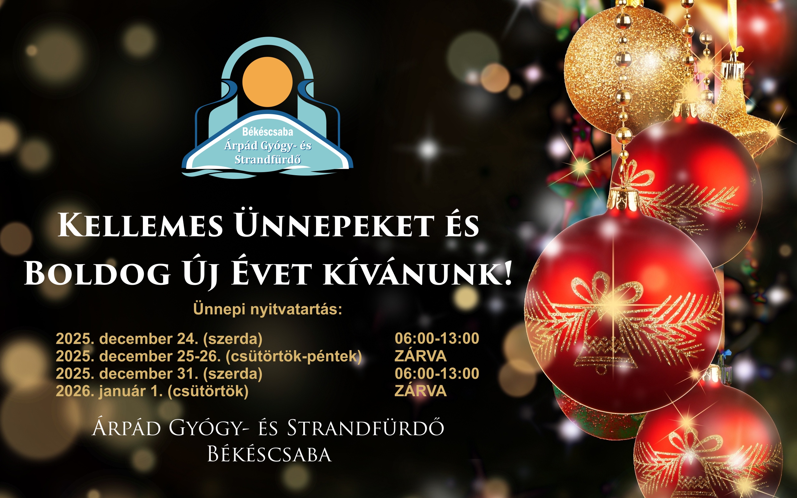 Ünnepi nyitvatartás